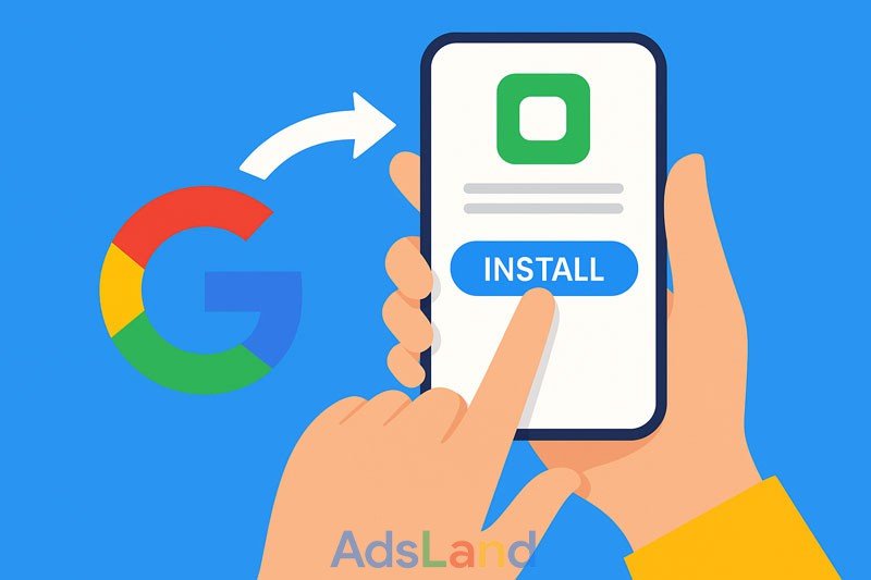 افزایش نصب با تبلیغ اپلیکیشن در گوگل