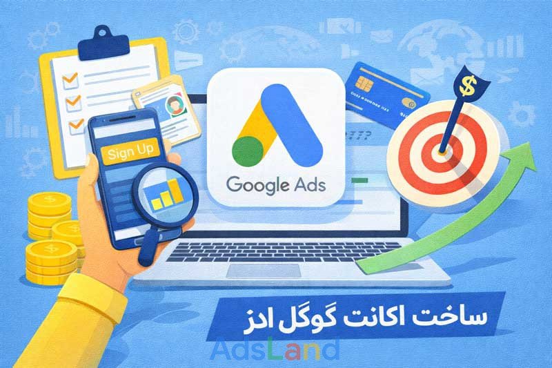 تفاوت ساخت اکانت گوگل ادز در ایران و خارج از ایران